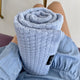 LullaLove merino vlněná deka/látka butterfly Blue