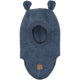 Mikk Line Vlněná kukla s oušky Wool Fullface Blue Melange