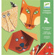 Djeco Origami kreativní sada se samolepkami Zvířátka