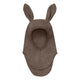 Huttelihut Vlněná čepice Long-Ear Mantel Cap Brown Melange