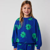Bobo Choses Dětská mikina Lucky Clover celoplošně modrá