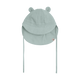 Huttelihut Dětská letní čepice z bavlněného mušelínu Bear Ears Gray Mist