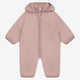 Huttelihut Dětská merino kombinéza s kapucí Mahogany Rose