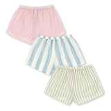 Konges Slojd krátké šortky pro dívky Asli Basil/Orchid/Bleu Stripe 3-pack