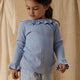 Lil' Atelier Dětská halenka pro dívky Zen Blue NMFTANSY