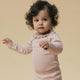 Lil' Atelier body s dlouhým rukávem pro miminko slim, Misty Rose NBFRACHEL