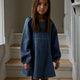 Lil Atelier Šaty džínové Loose Fit Nmfobello, Dark Blue Denim