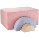 Wigiwama dětský puf Hrací sada Pink Mousse Rainbow