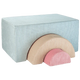 Wigiwama Hrací sada Peppermint Green Rainbow baby puf