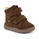 Froddo dětské zimní barefoot boty Zeru Tex Furry Brown