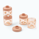 Liewood nádoby na svačinu Dominique Sweethearts / Pale tuscany 100ml 4-pack