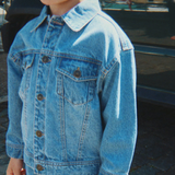 Konges Slojd dětská džínová bunda Magot Denim Blu