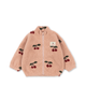 Konges Slojd dětská fleecová bunda Joddy Teddy GRS Ma grande cerise blush