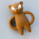 Konges slojd Dětské kousátko Racoon Caramel Brown