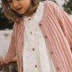 Lil' Atelier Pletený svetr pro dívky Misty Rose NMFFABIOLA
