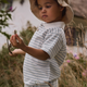 Lil' Atelier Dětské polo tričko Loose Coconut Milk Dusty Blue NMMHALDUR
