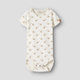 Lil' Atelier body s krátkým rukávem Duna Slim Coconut Milk Strawberry NBFRACHELLO